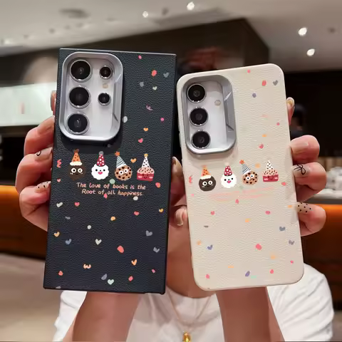 Love Hearts Christmas Case For Samsung Galaxy S24 S23 S22 Ultra S21 S20 FE A16 A14 A34 A15 A25 A35 A52 A53 A54 A55 5G Soft Cover