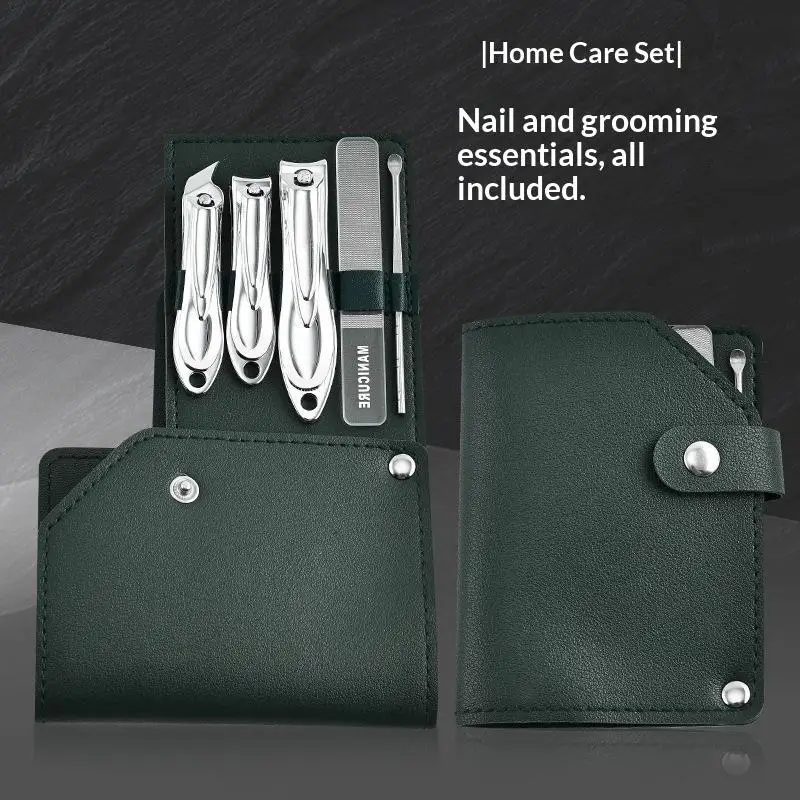 5 Pieces Manicure Set Personal Care Nail Clipper Kit  Nail Clipper Set Grooming Kit Gift for Relatives Friends Families Travel