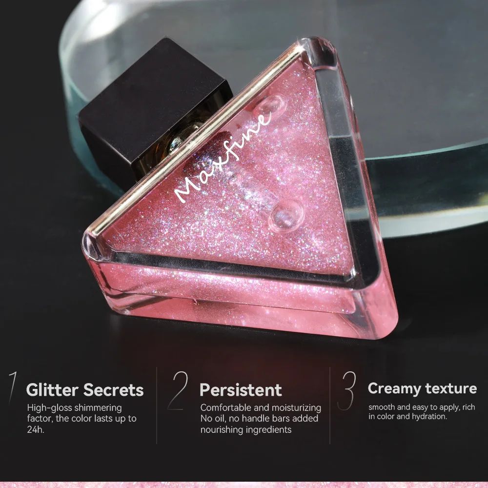 Klarer und durchscheinender Lipgloss, nicht leicht zu verblassen, rein und gewünscht. Weißer Wasser-Lipgloss, perlähnlicher und fein schimmernder Lippenstift