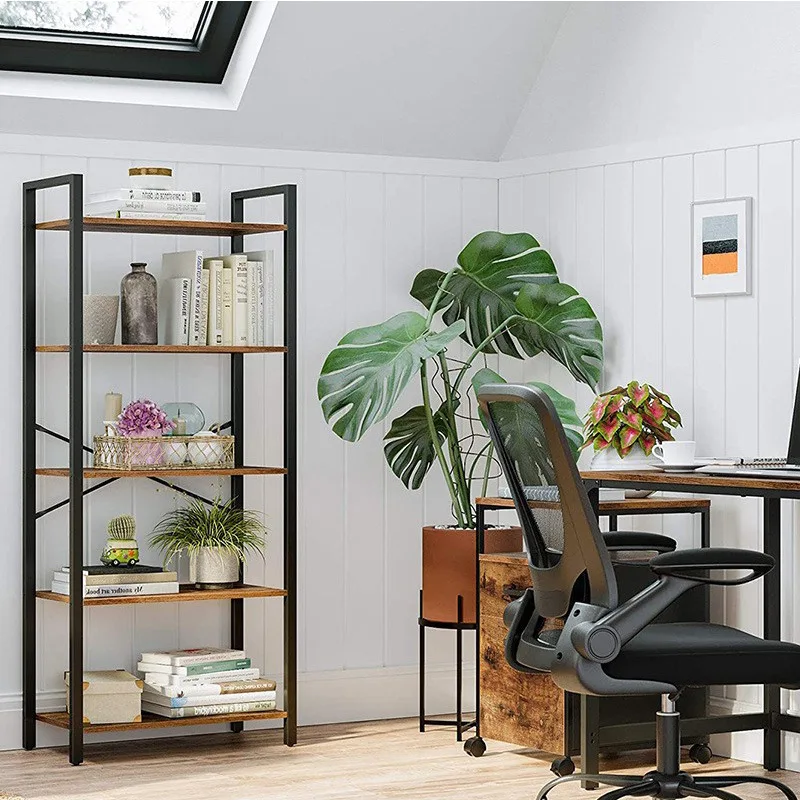 Five Tier Storage Rack Living Room Study Office Divider Kitchen Organizer Bookshelf Plant Stand Balcony Plantenplanken Furniture