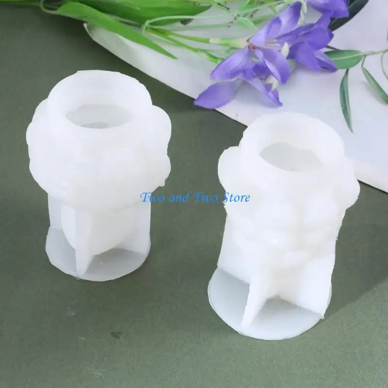 HX6F الإبداعية شمعة قالب من السيليكون ديكور المنزل قالب الجبس شجرة عيد الميلاد الروائح قالب مستلزمات صناعة المجوهرات