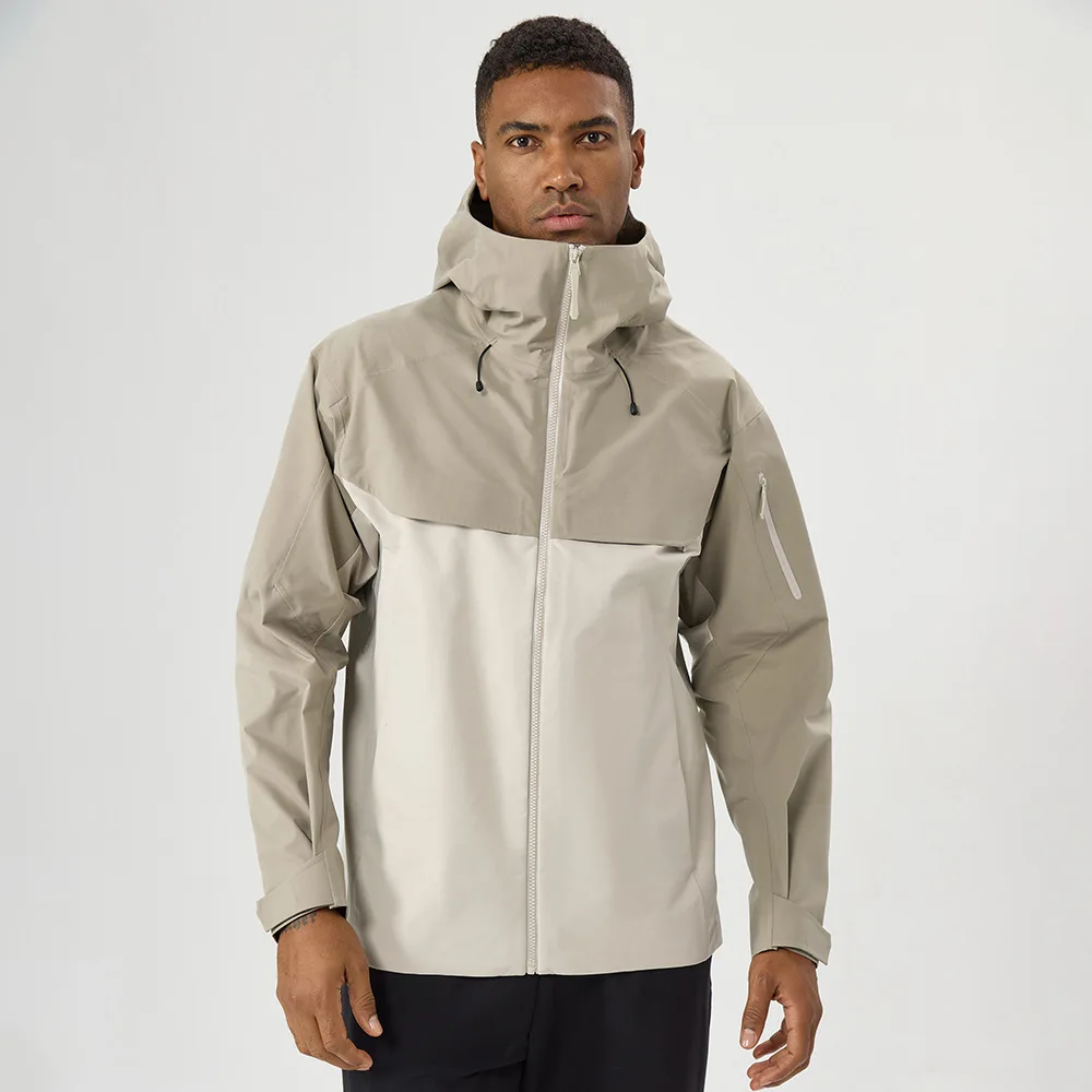 Chaqueta con Capucha para Otoño e Invierno, Resistente al Viento, Impermeable, Transpirable, para Senderismo, Montañismo y Esquí