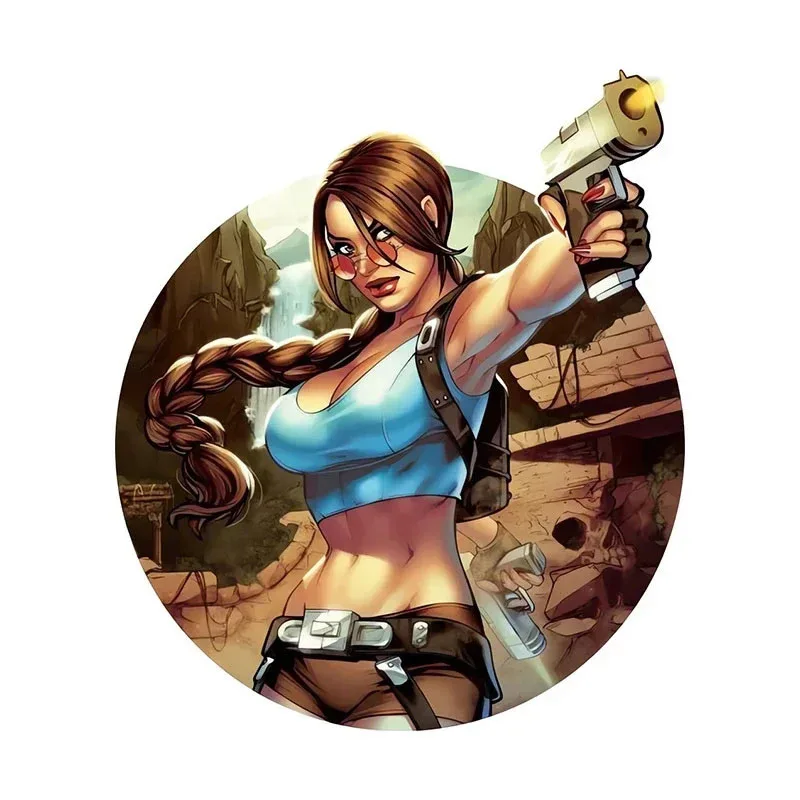 لارا كروفت ملصق سيارة شخصي ، ملصق حامي الباب ، مصد الزجاج الأمامي ، ديكور إبداعي من الفينيل #6