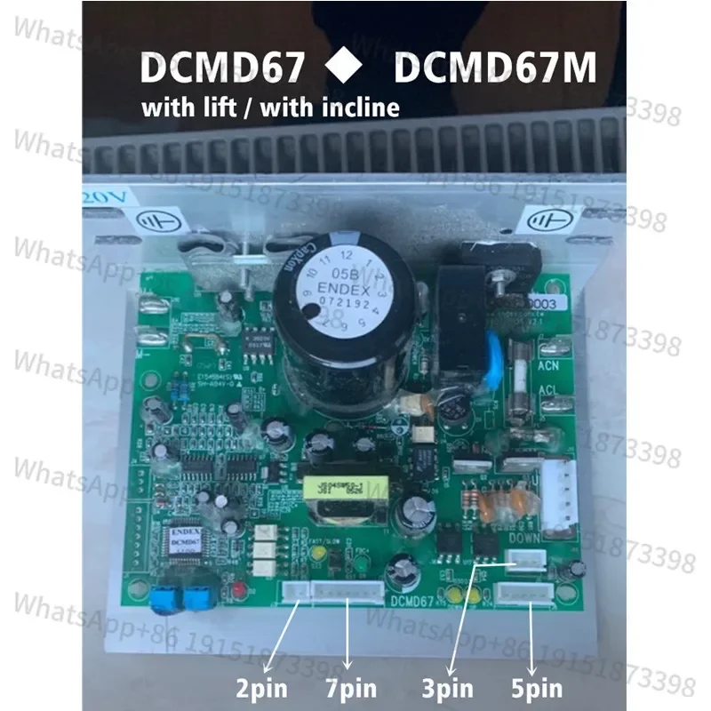 

Original Endex DCMD67 DCMD67M Treadmill Motor speed Controller for DK city Treadmill NB702028 Control Panel Circuit board