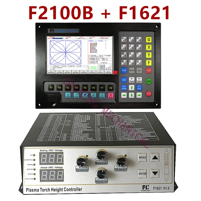 

Плазменный cnc thc контроллер F2100b 2-осевая система управления движением + F1621 плазменная дуга напряжение режущая фотовысота контроллер