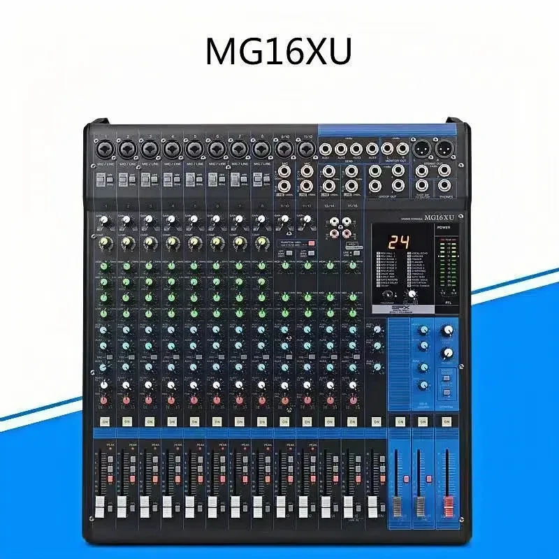 Paulkitson MG20XU Professional Audio Mixer Sound System 20 Channels Digital Audio Console DJ Controller/Audio Console Mixer