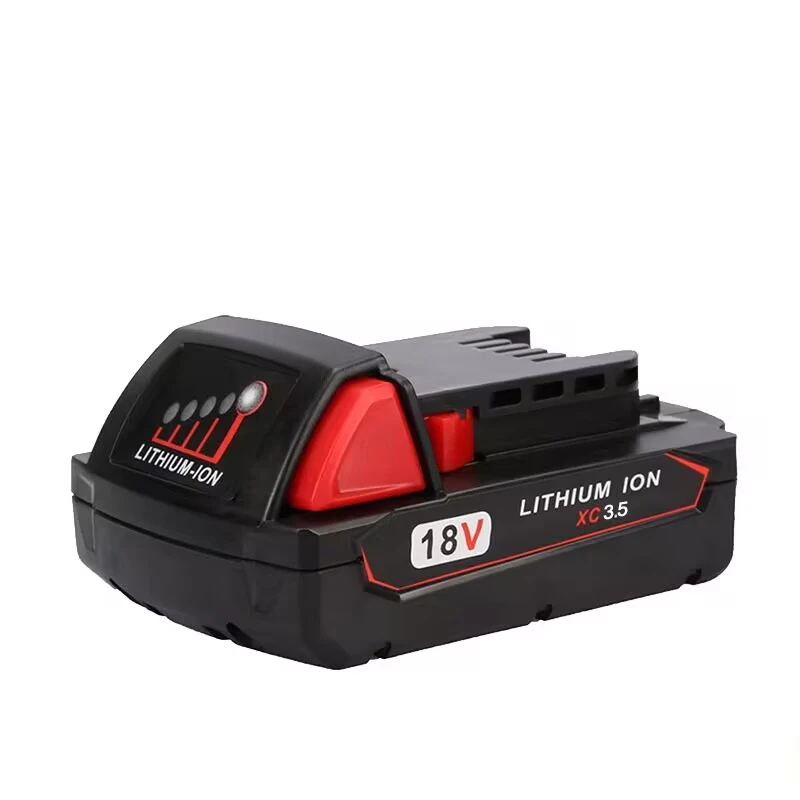 Imagem -02 - Baterias Recarregáveis para Milwaukee M18b5 xc Bateria de Iões de Lítio 18v 3500mah Carregador para Milwaukee M18 Conjunto de Bateria 18v