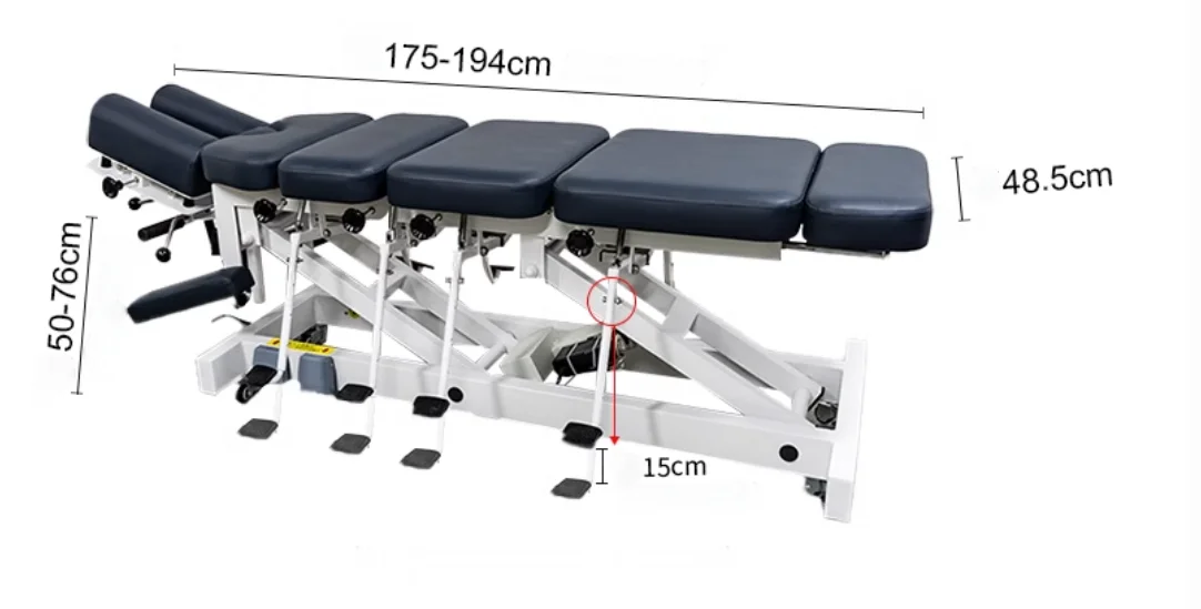 Coofull  Hospital Chiropractic Massage Table Physiotherapy Equipment for Medical Treatment Best Price on Chiropractic Beds
