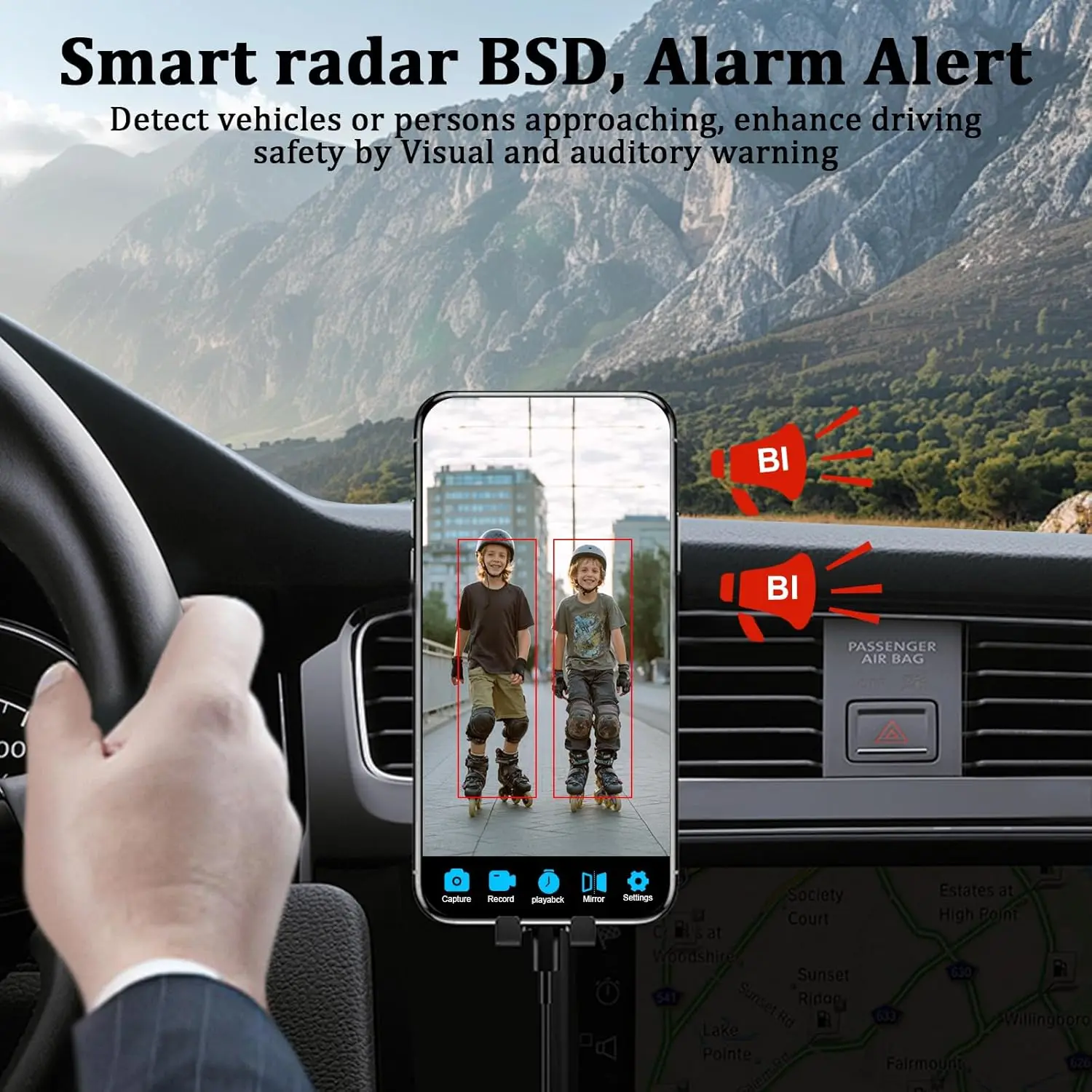 WiFi Magnetic Solar Wireless Backup Camera for iPhone Android IP69 1080P Night Vision Rear View Camera No Wiring for Trailer/RV