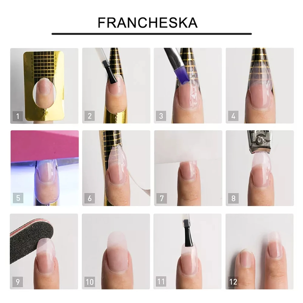 Szybkie przedłużanie UV Builder Narzędzie kosmetyczne Nail Builder Kamuflaż Żel do przedłużania paznokci Lakier żelowy do zdobienia paznokci