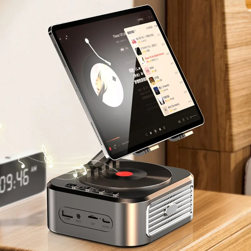 Creative Tablet Stand Bluetooth Audio Desktop 360° Rotating Multifunctional Speaker Multifunctional Stand Fitness Sports Audio