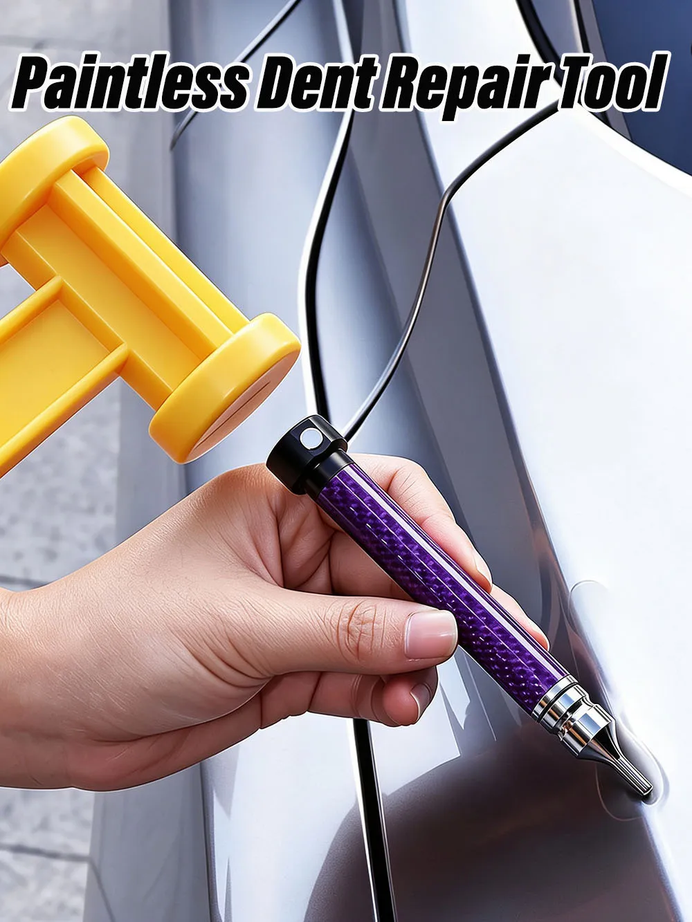 Paintless Dent Repair Tool Kit Auto Body Metal Dent Removal Hammer Knocking Pen for Car Bodywork Smoothing Dent Fixing PDR