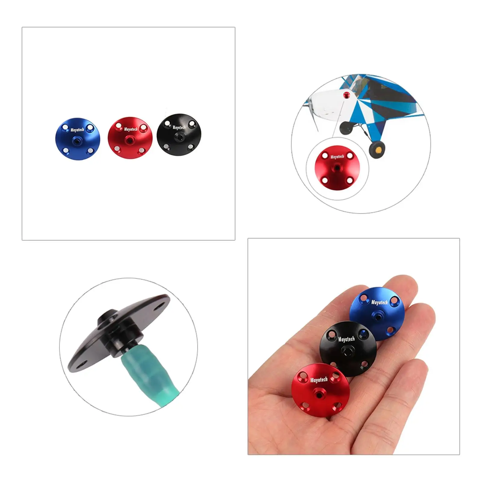 CNC Alloy Fuel Vent Line Plug for RC Fuel Line System RC Aircraft Upgrade