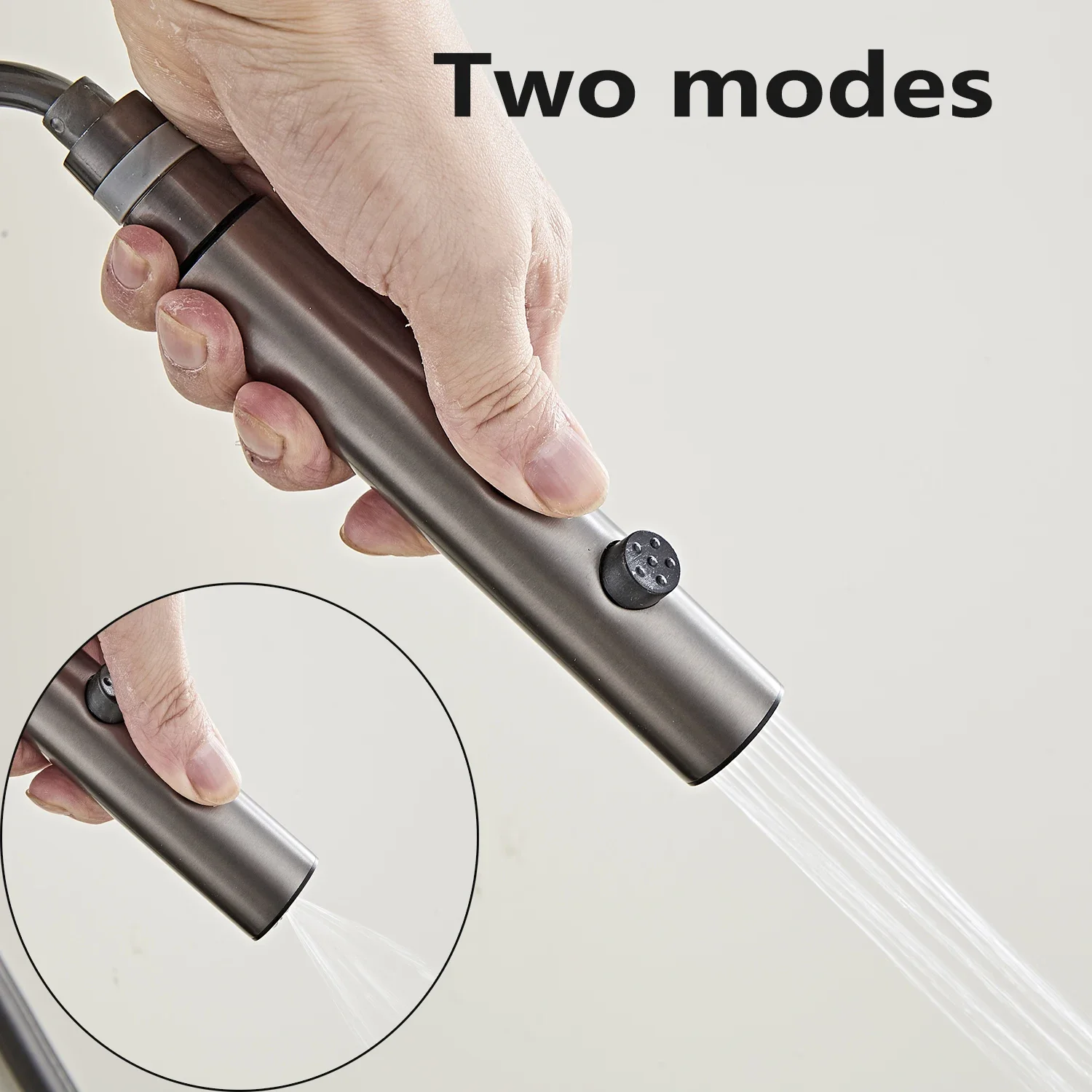 Display Shower Faucet Set Rainfall LED 4 Ways Water Outlet Bathtub Tap Cold and Hot Water Flow Produces Electricity