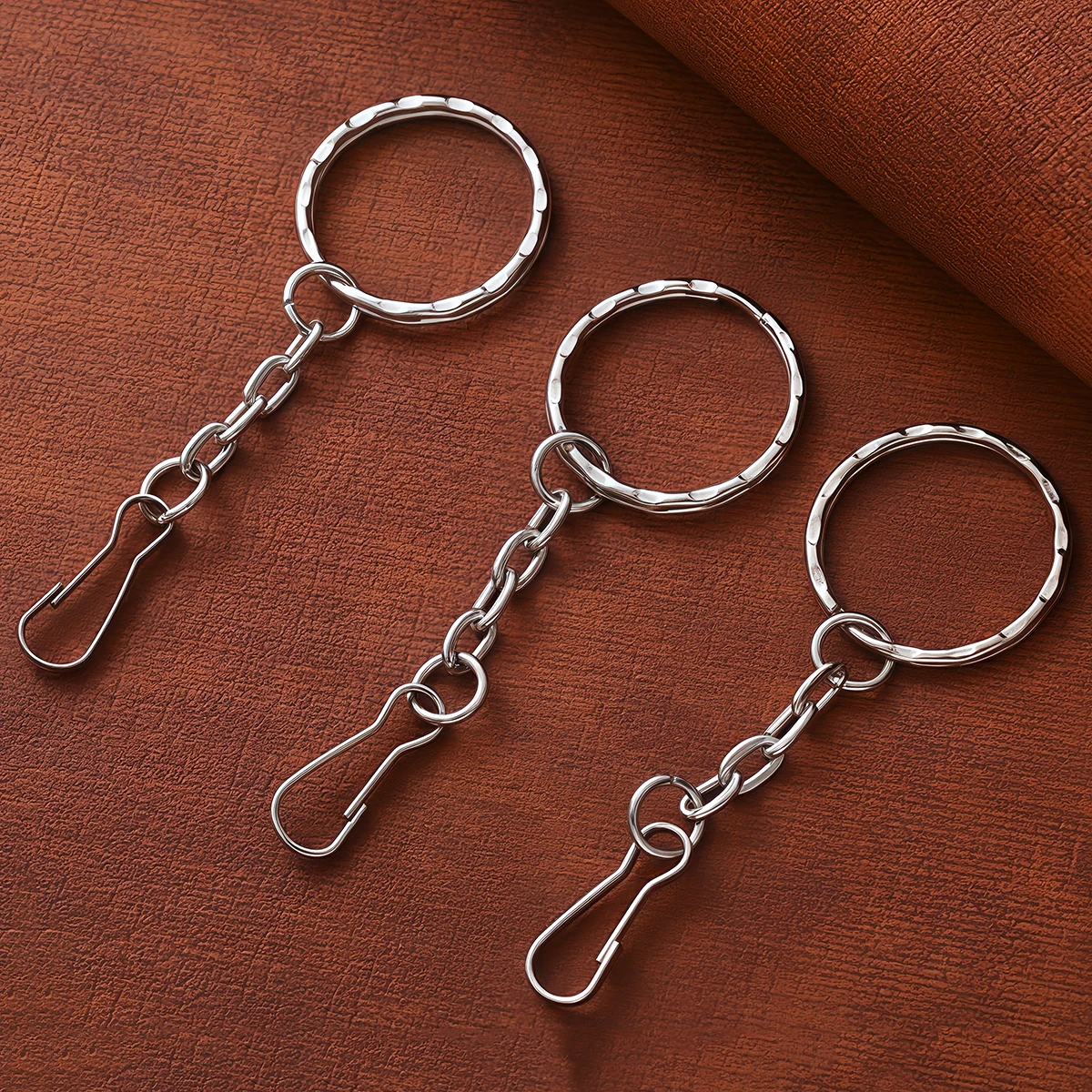 10/20 Stück 25mm Metall-Schlüsselanhänger mit Karabinerhaken und Schrauböse für DIY-Schlüsselanhänger, Anhänger, Schmuckherstellung und Zubehör – Detail 10