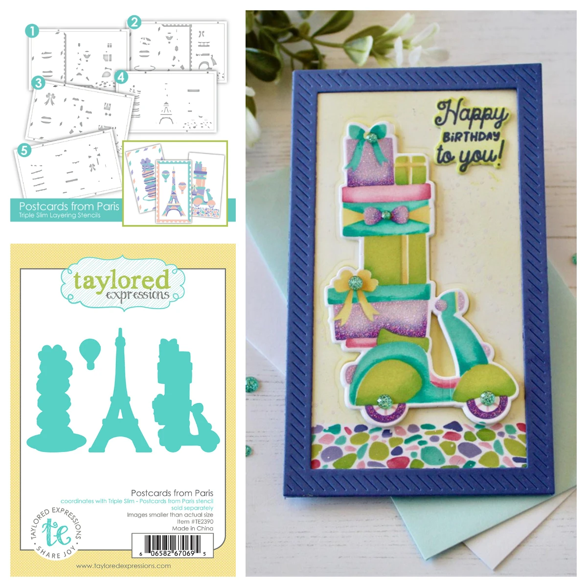 

Christmas Postcards from Paris Dies Stencils Mini Slim Wavy Stripe Cutting Plate Dies DIY Scrapbooking Holiday Card Template New