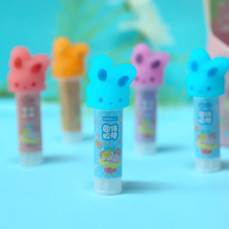 Weibo Stationery Children's Creative Bunny Cute Girl Cartoon Solid Glue Student Art Supplies High Viscosity Glue