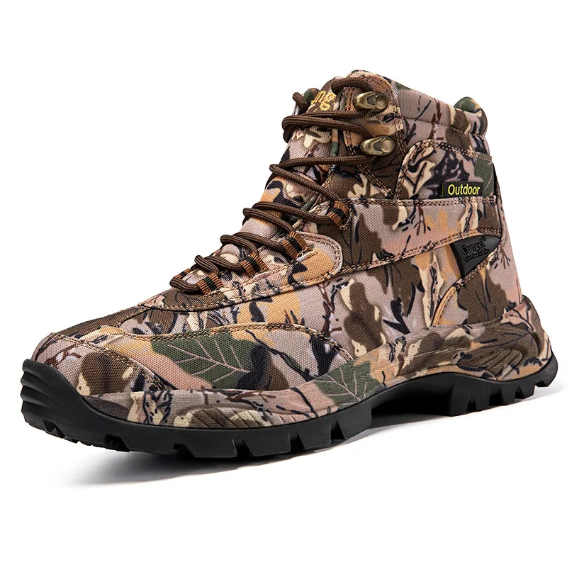 Men's Low-top Camouflage Shoes Waterproof, Wear-resistant And Non-slip Hiking Shoes