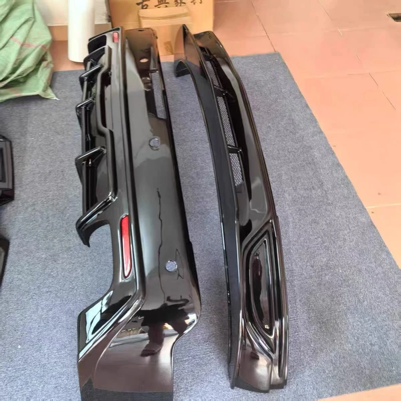 Gloss Black Front Lip Rear Spoiler for Cadillac XT5 2016-2024 Modified New Style Front Rear Shovel Body Kit Car Accessories