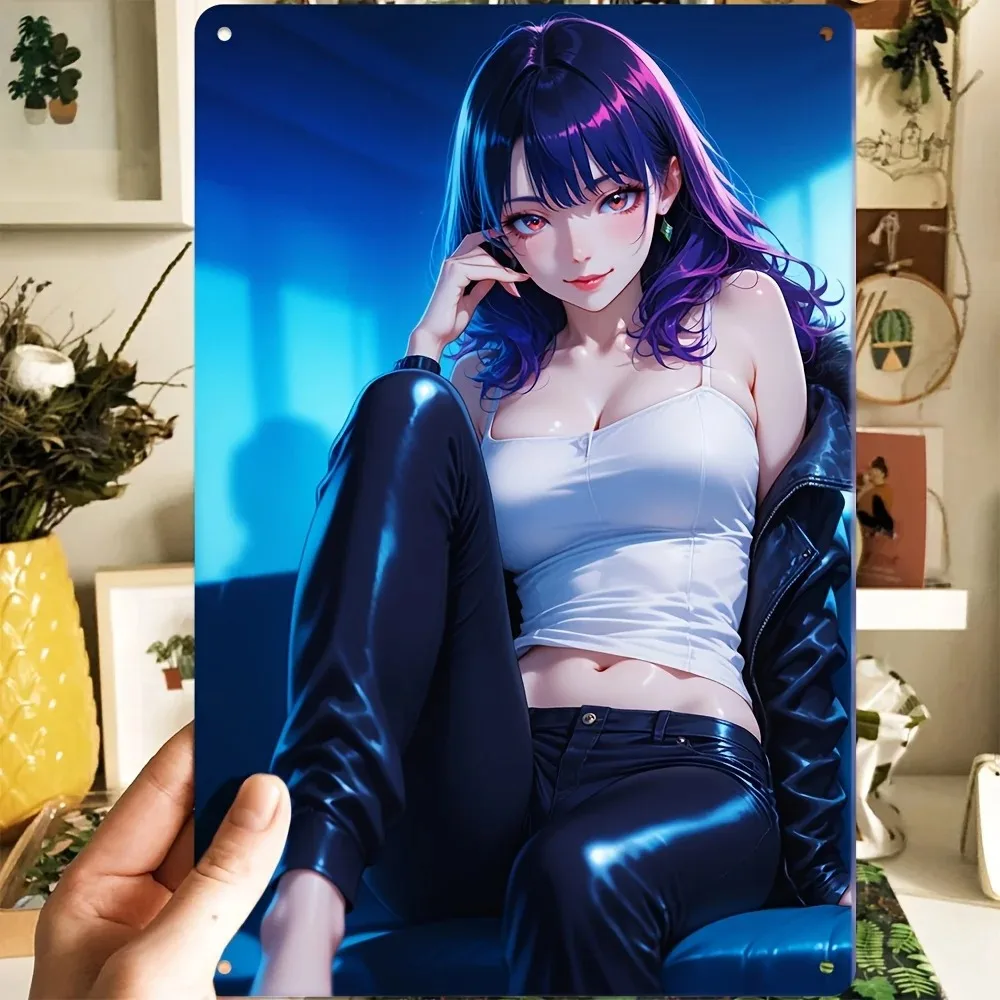 20x30cm Retro Metall-Blechschild Sexy Bikini-Mädchen Vintage Wandkunst-Dekoration für Wohnzimmer Schlafzimmer Bar