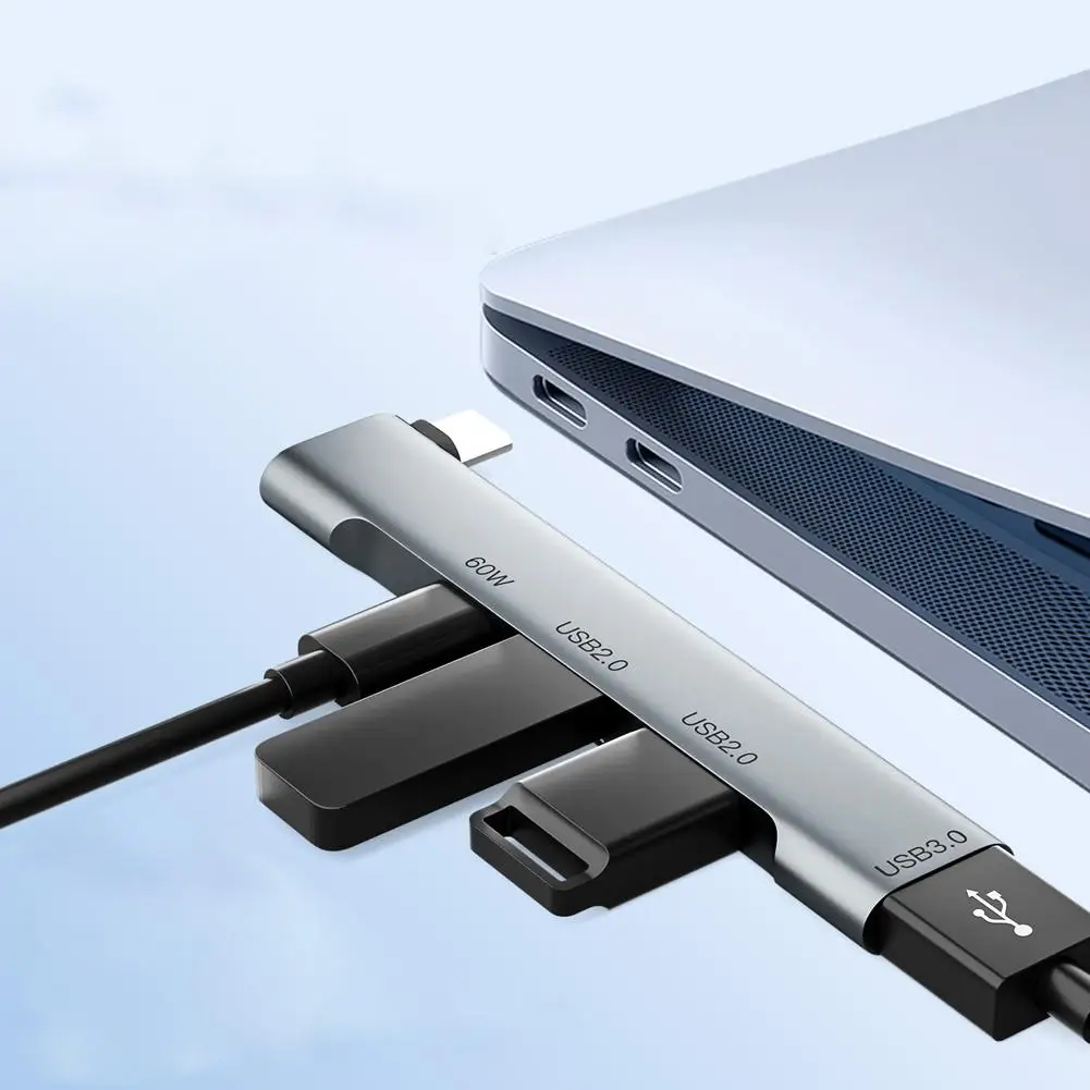 4 In 1 HUB Hub USB 3.0 Splitter High Speed Docking Station USB 3.0 Typec HUB PD Charging OTG Adapter For Laptop PC Accessories image 5