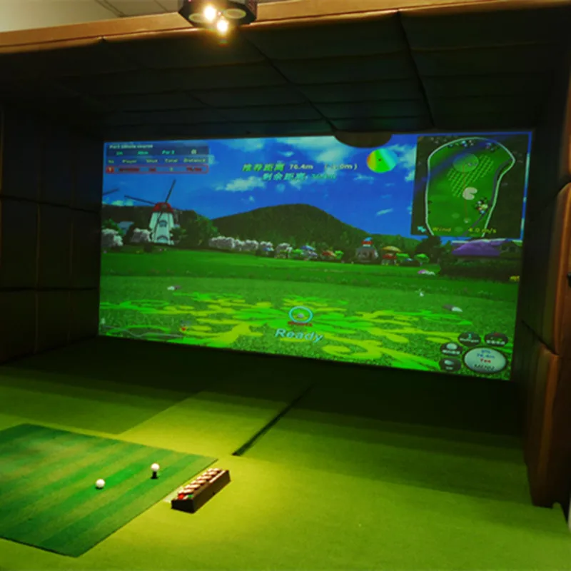 3x2m 3x3m 3x4m Golf Simulator Impact Screen with Grommet Hole Home Beginners Projection Screen Golf Target Exercise Cloth