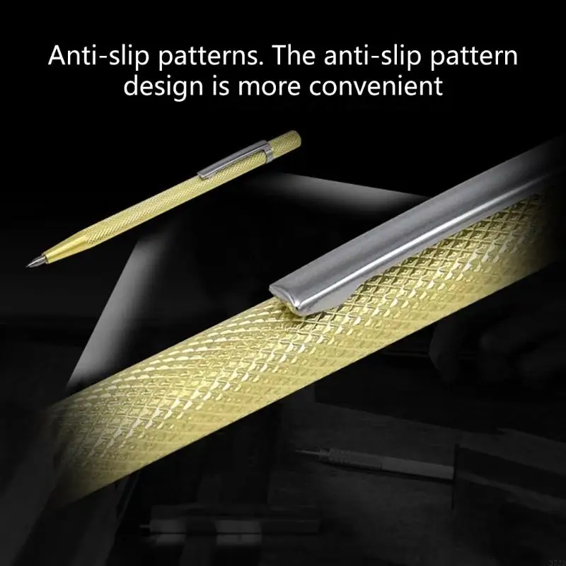 أقلام تحديد البلاط المريحة المدمجة لقطع المعادن الزجاجية الدقيقة وأعمال النجارة مع قبضة مضادة للانزلاق 37JD