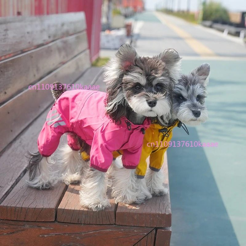 

Dog Raincoat Pet Outdoor Waterproof Poncho Small Dog Rainy Day Pet Clothes Outdoor Dog Walking Jacket