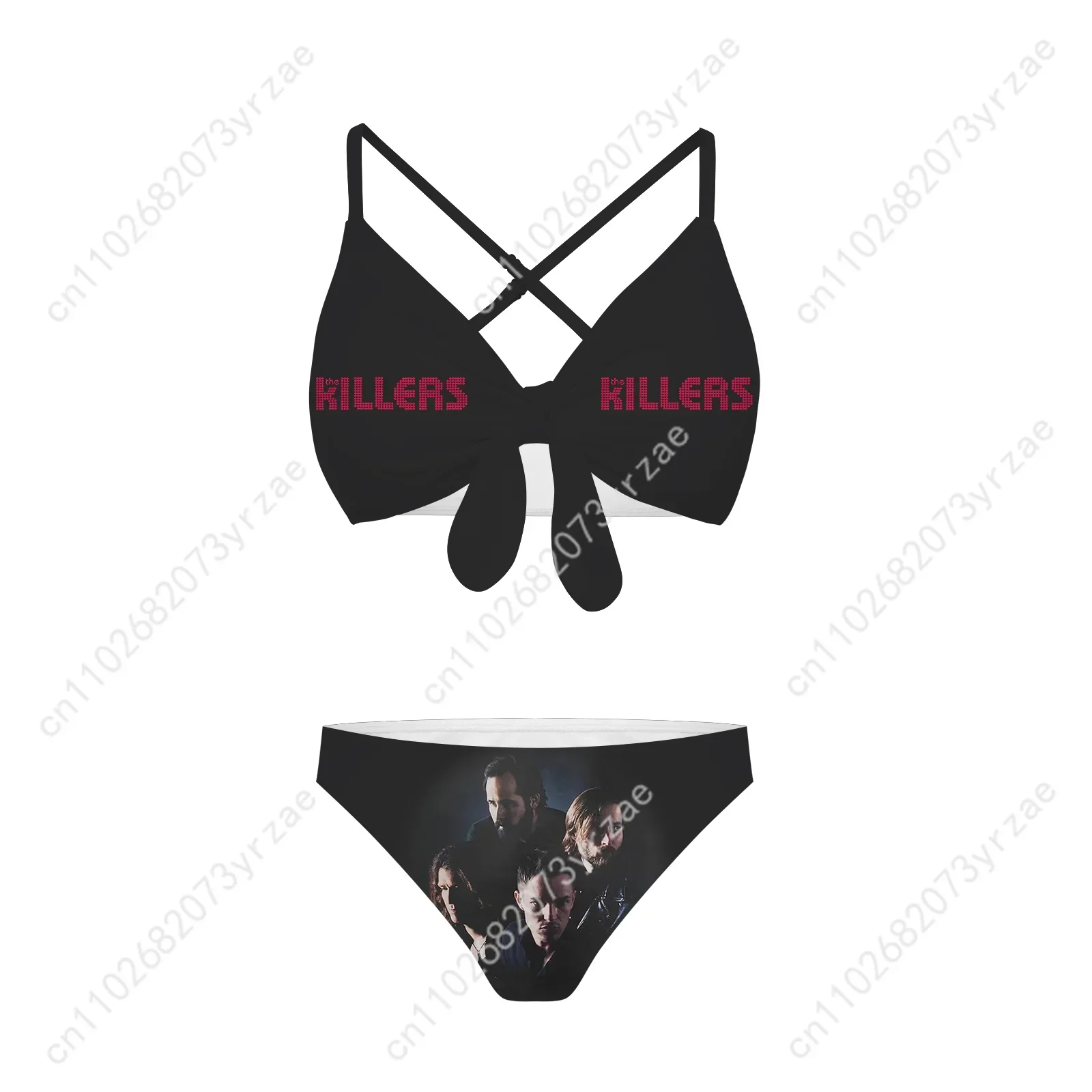 The Killers Bathing Suits Cross Strap Suspenders Swimsuits Pool Party Beach Swimwear Womens Personalized Bikini Custom Beachwear