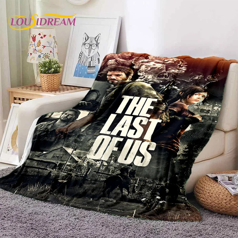 3D The Last of Us Horror Game TV Joel Pedro Soft Blankets,Keep Warm Throw Blanket Comfortable Blanket for Beds Sofa Home Bedroom