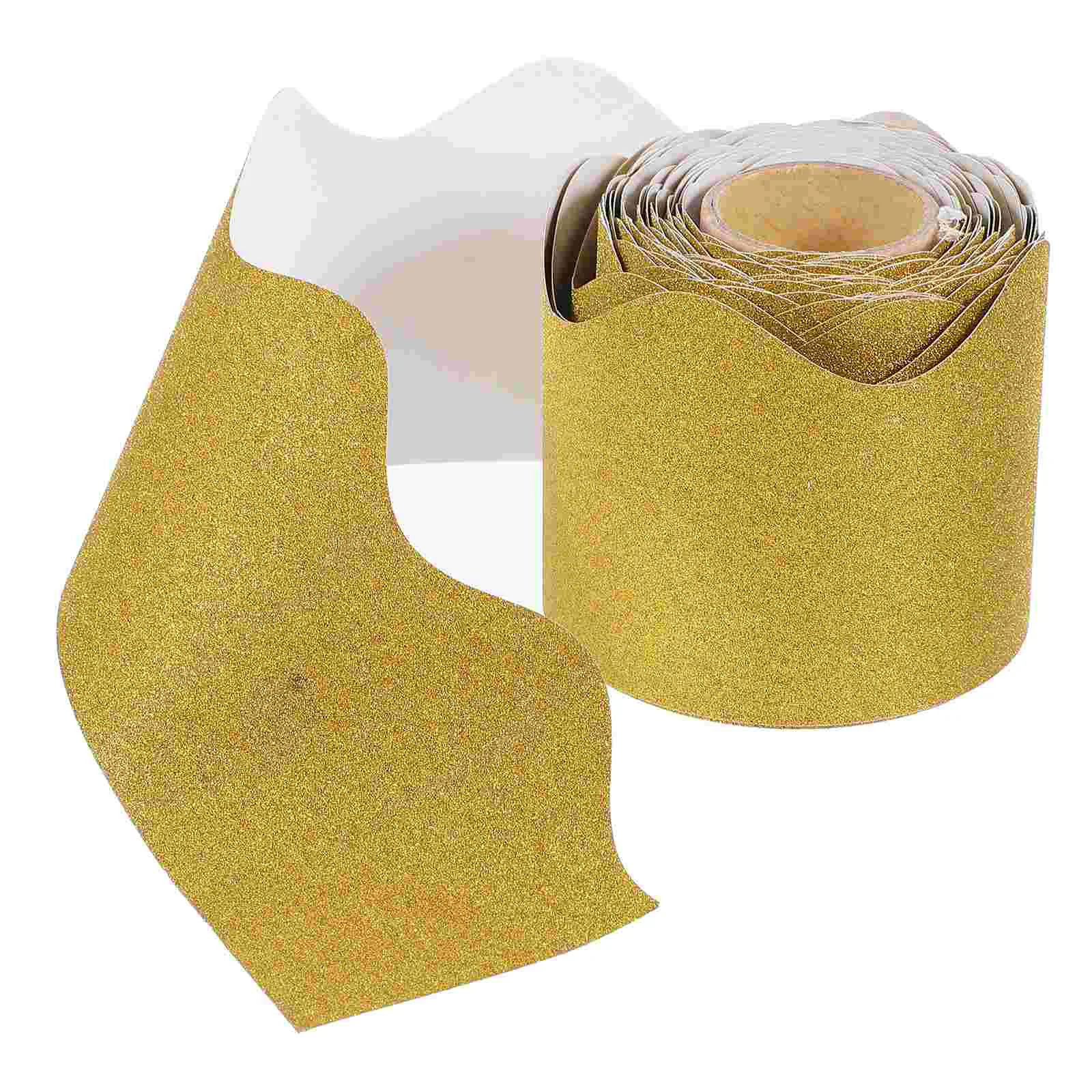 Glitter Border Paper Chalkboard Sticker Decorate Festival Trim Replaceable Bulletin