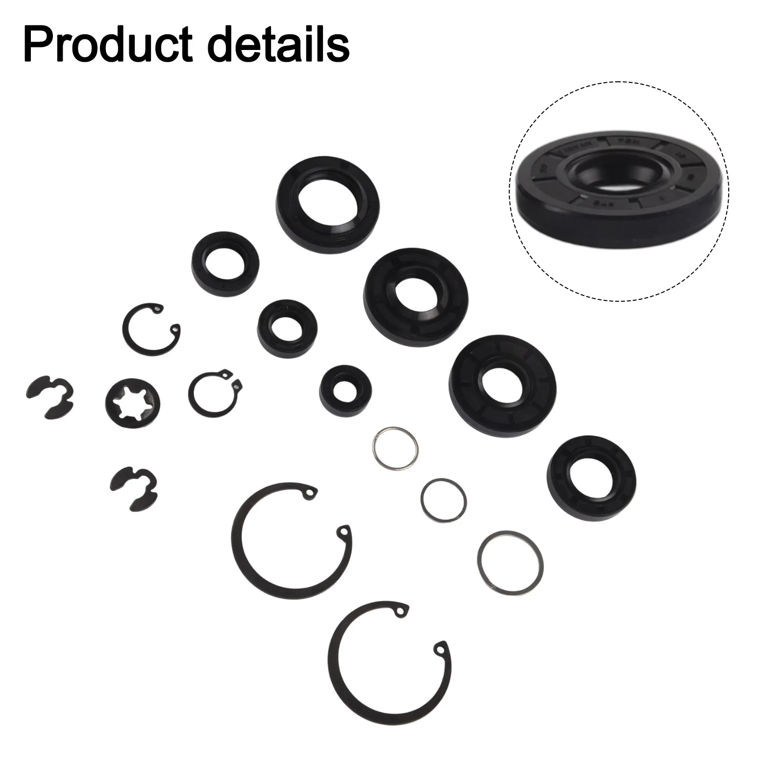 Mower Repair Hydraulic Gear Seal Kit Mower Hydraulic Gear Seal Engine Accessory Mower Seal Replacement Extends Mower Lifespan