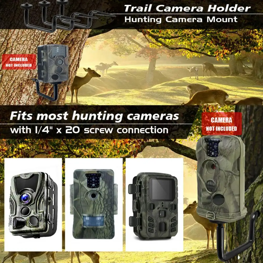 Trail Camera Mount On Tree Tracking Camera Holder Bracket For Hunting Screw Mounting Bracket Hunting Accessories