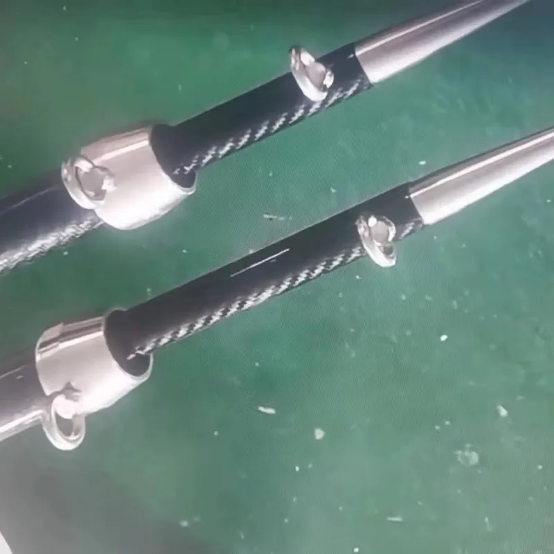 Carbon fiber 4.5m~ 7m telescopic output pole stainless steel accessories
