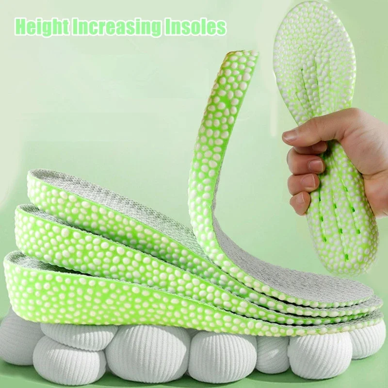 1 paar Neue Qualität Wachsende Schuh Pads Turnschuhe Dämpfung Einlegesohlen für Füße Höhe Erhöhen Schuhe Einlegesohle 1,5 cm/2,5 cm/3,5 cm