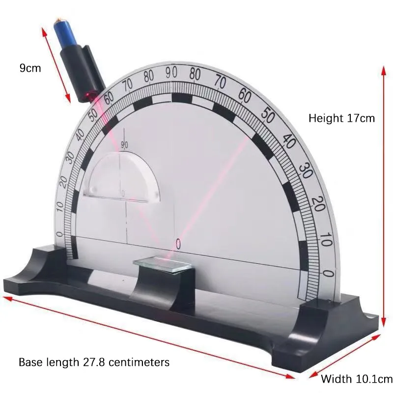 Educational Physical Optics Apparatus Light Reflection Refraction & Total Reflection Demonstration Kit