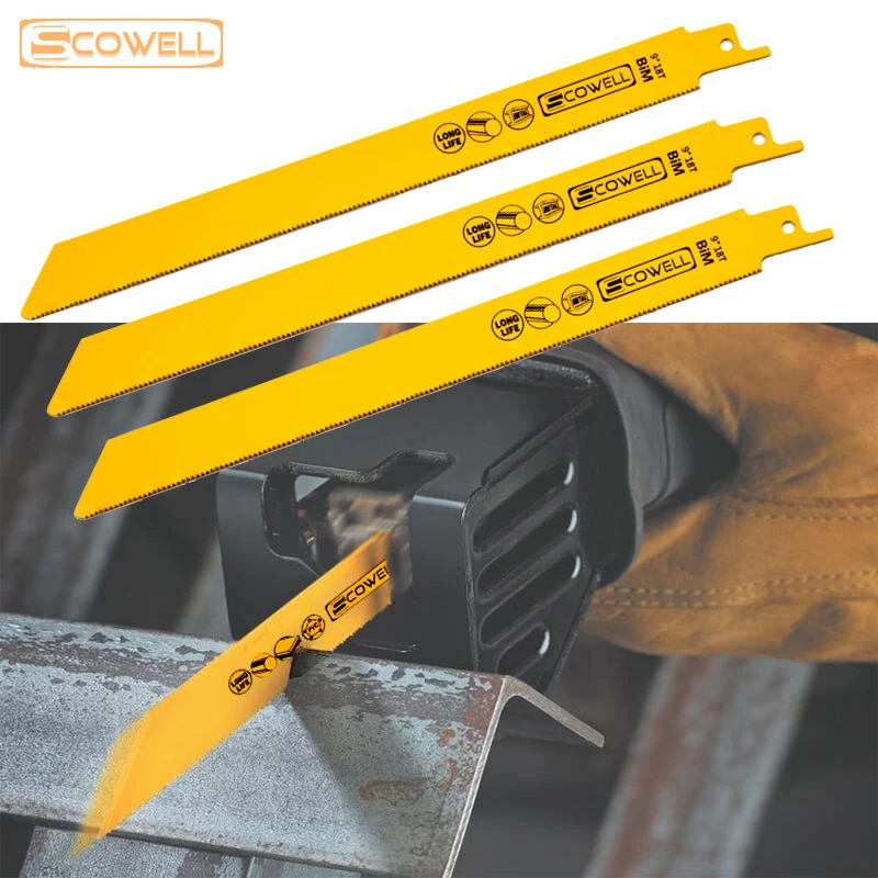 HSS バイメタル 9 "インチ 18TPI 解体サーベルレシプロ鋸刃 DIY ツールユニバーサルシャンクジグソー金属鋼を切断するため