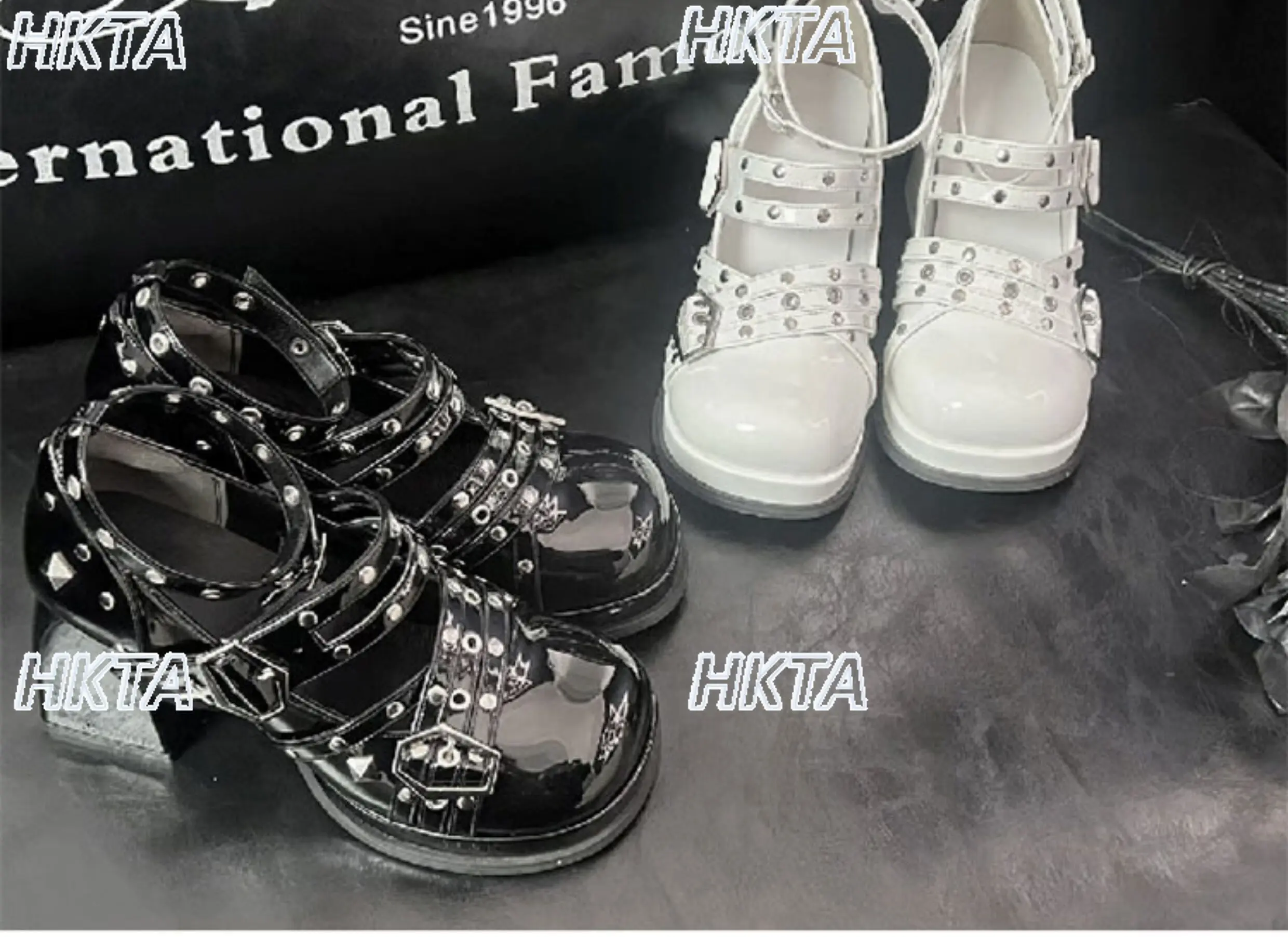 Japanese Goth Dark Subculture Y2k Round Head Mary Jane Shoes Ladies 2026 Summer Elegant Lolita Black Shoes High Heel Pumps Women
