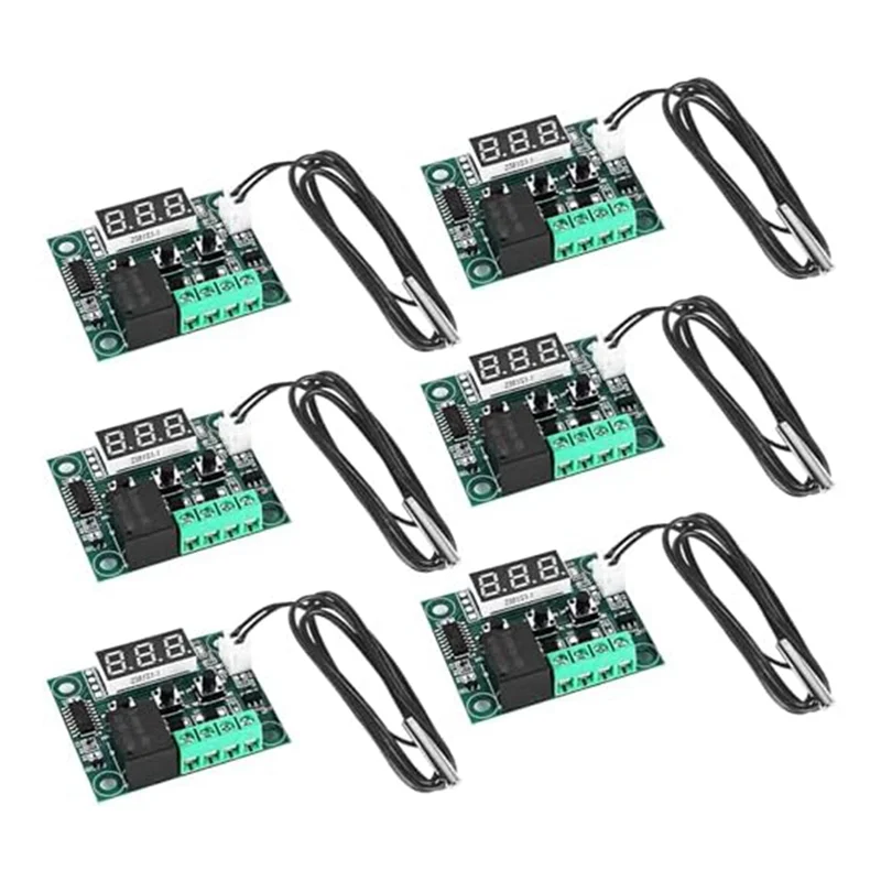 W1209 DC 12 V LED Controlador de temperatura do termostato digital,-50-110 ° Placa do módulo do interruptor de controle de temperatura C com sonda do sensor