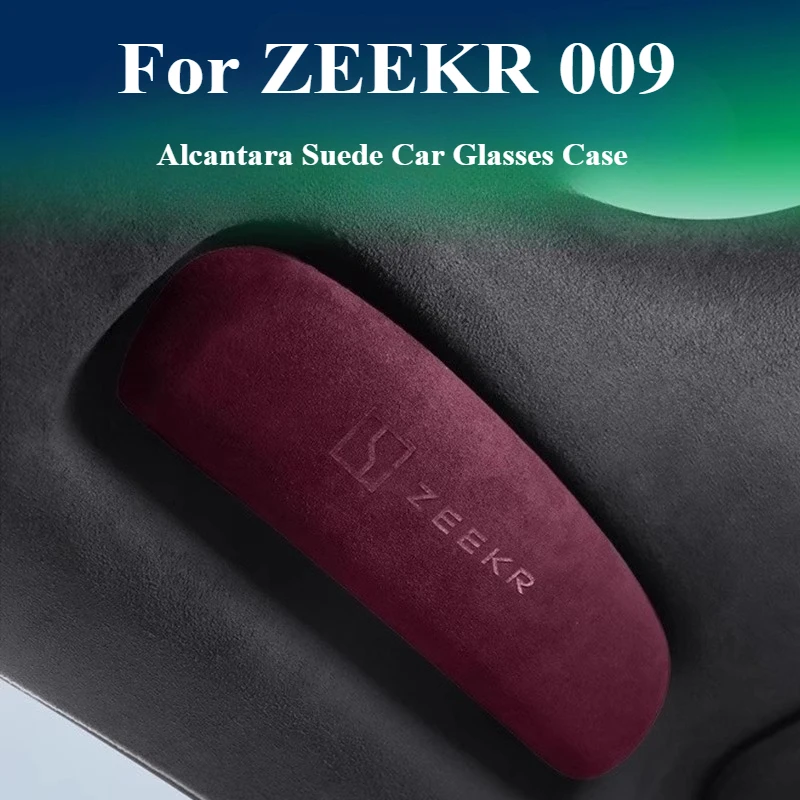 

For ZEEKR 009 Alcantara Suede Car Glasses Case Sunglasses Sunglasses Clip Storage Interior Modification Accessories