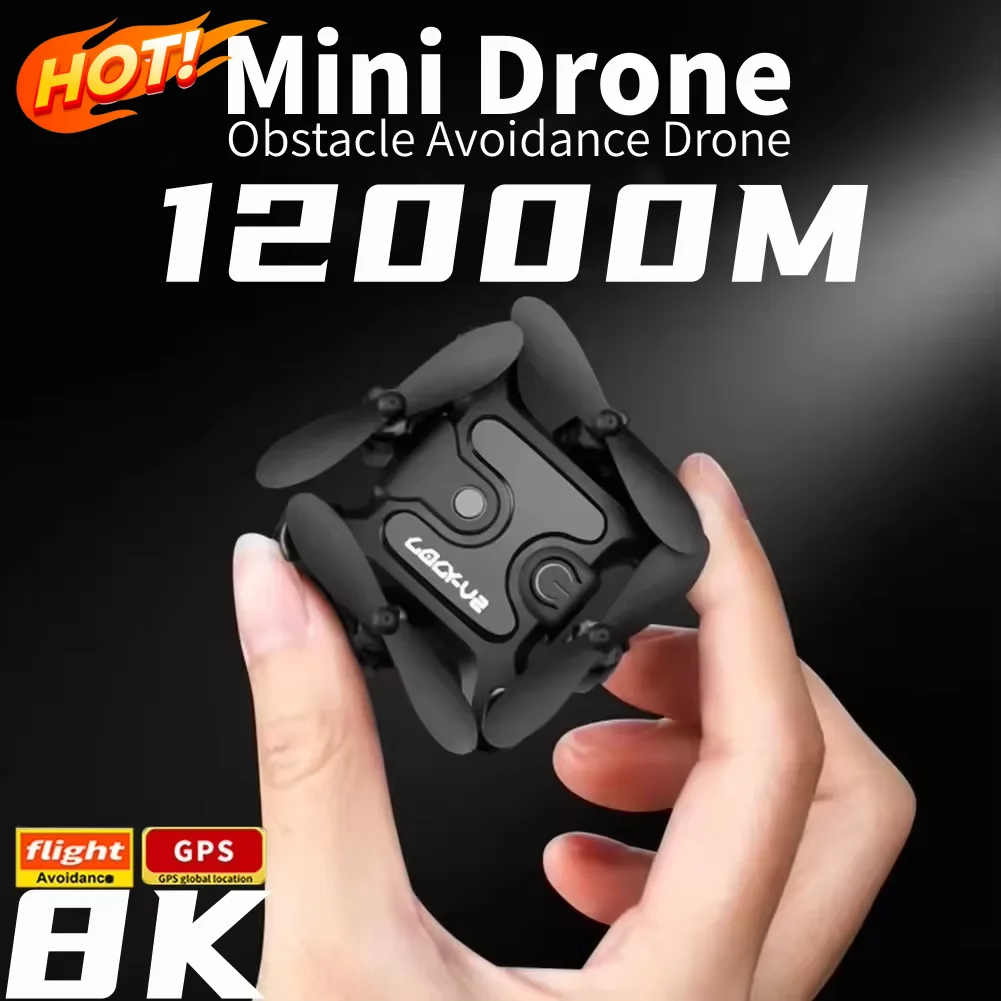 V2 New Mini Drone Professional HD Camera 5G Wifi FPV Air Pressure Altitude Hold Foldable Quadcopter RC Drone Toys UAV 2026