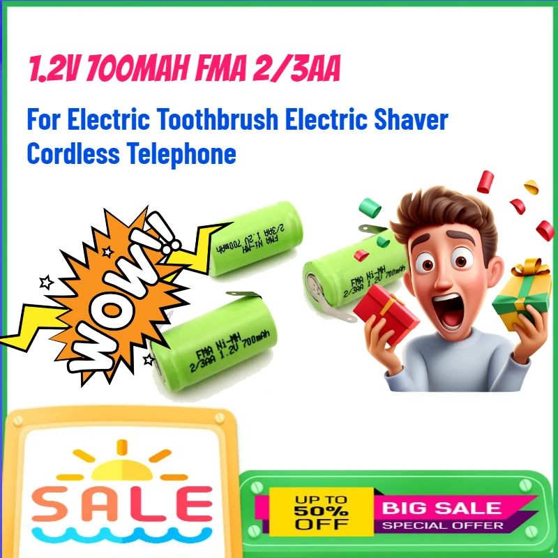 1.2V 700Mah Fma 2/3…