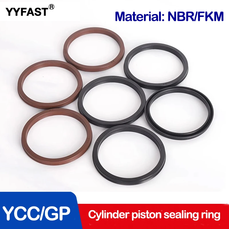 

Поршневые уплотнения, уплотнения цилиндра серии YCC/GP, пневматические сальники Y-типа (поршневые кольца CPQ/Y-1/GP), 25x19x3,5,63x53x6,5, 100x90x7