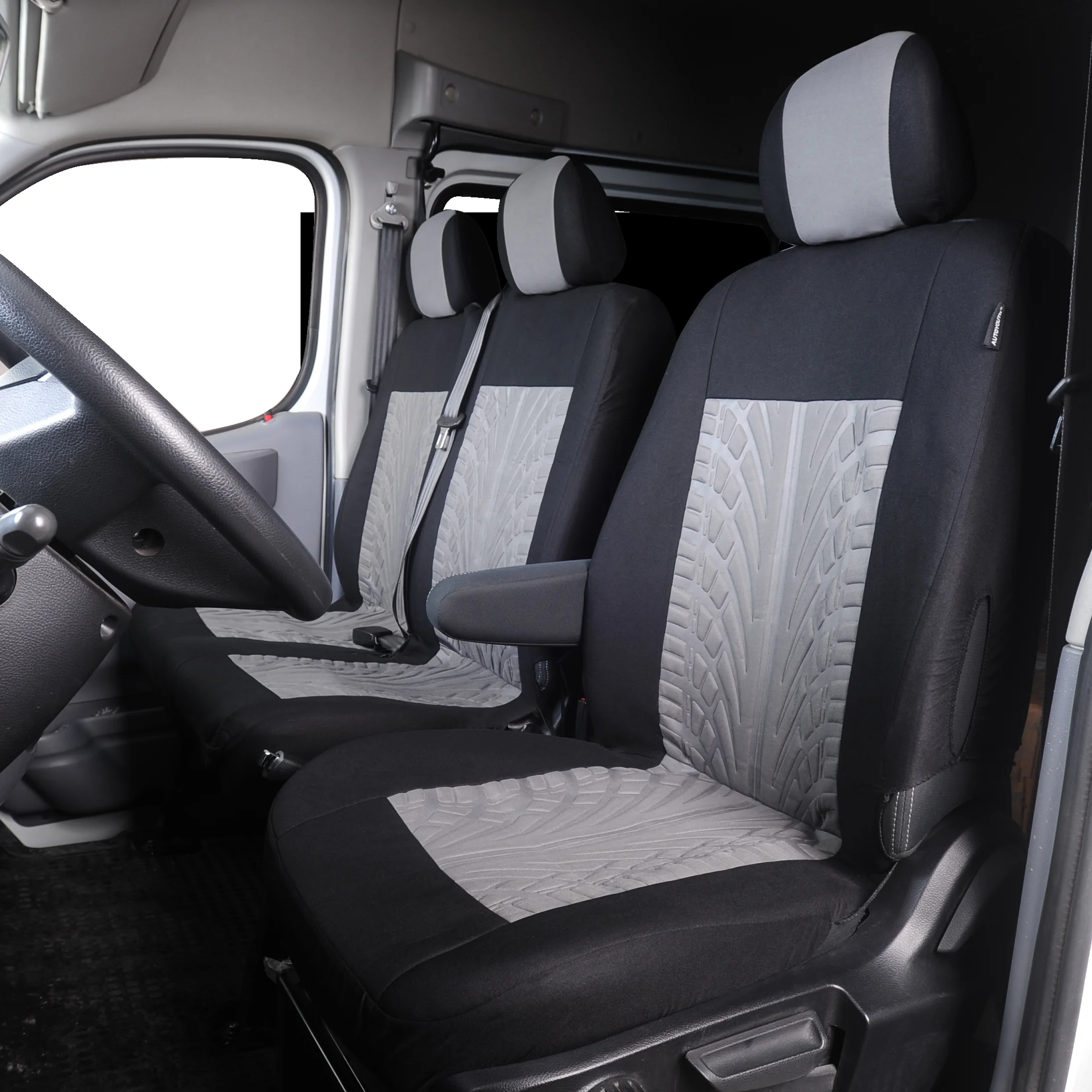 2+1 LKW-Sitzbezüge für 3 Vordersitze, einschließlich Einzelsitz für den Fahrer und Doppelsitz für den Beifahrer, Auto-Innenausstattungszubehör – Detail 5