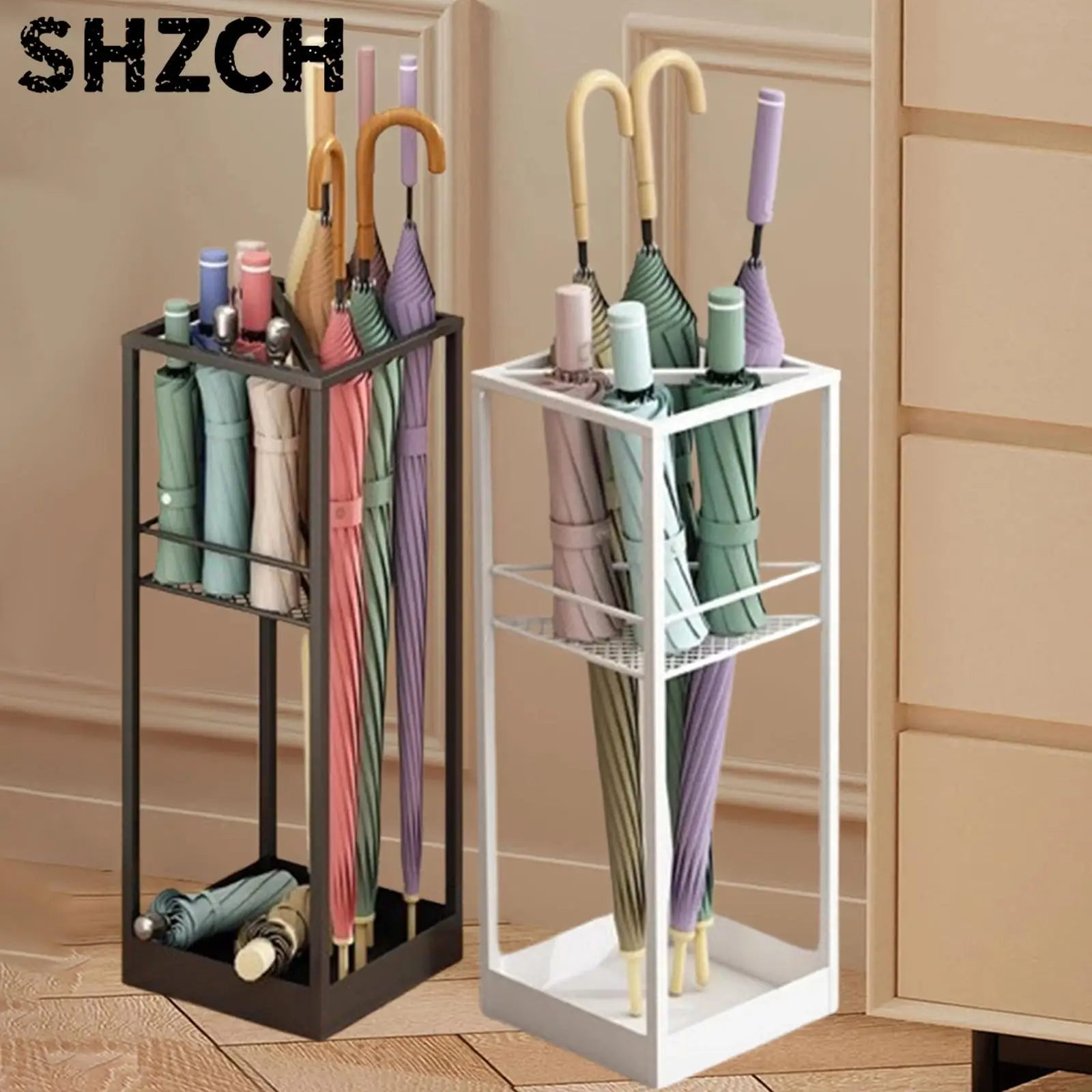 compact-umbrella-stand-organizer-boxes-storage-container-space-saving-rain-shelf-umbrella-holder-rack-for-entryway-home-office