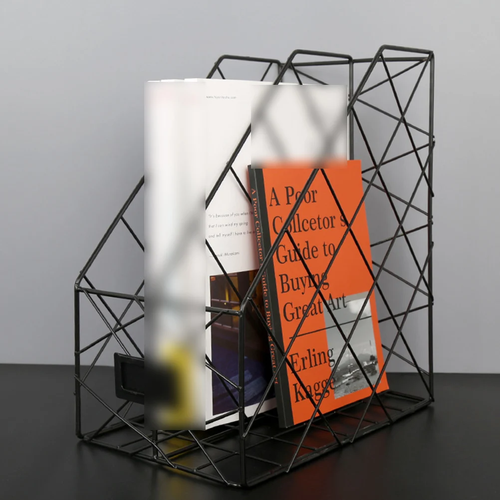 

File Rack Office Desk Document Storage Book Organizer Books Desktop Accessories Letter Holder