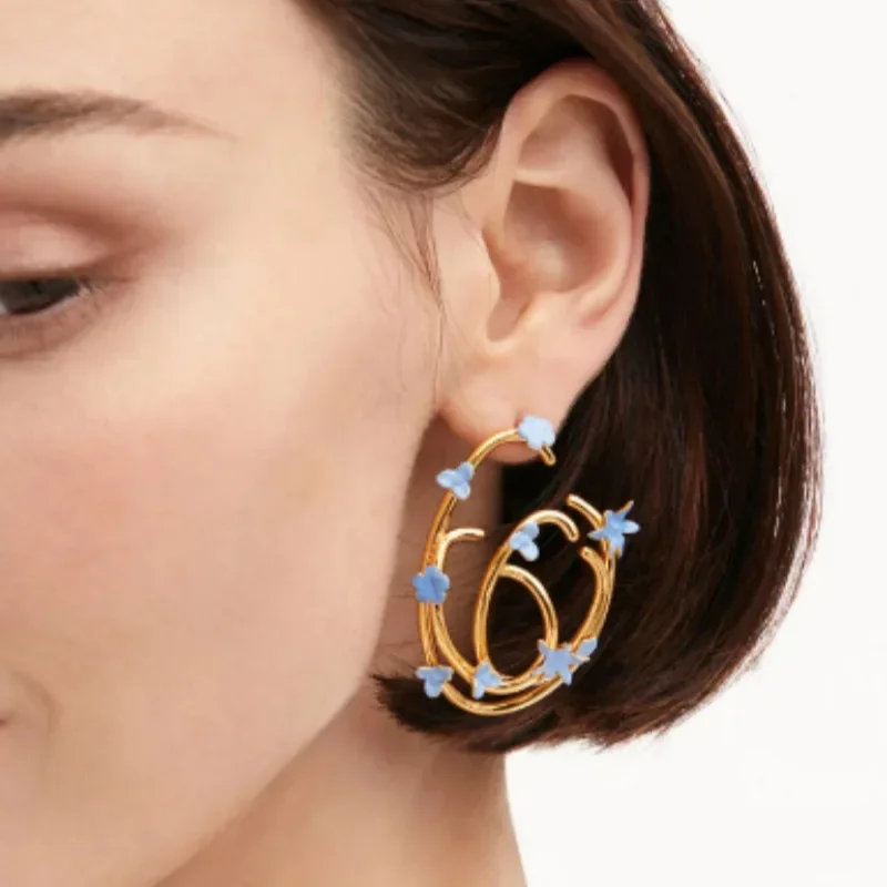 YEEVAA Trendy Spring Summer Stud Earrings for Women–Floral Swallow Design, Colorful Enamel Geometric, Fashion Jewelry Gift