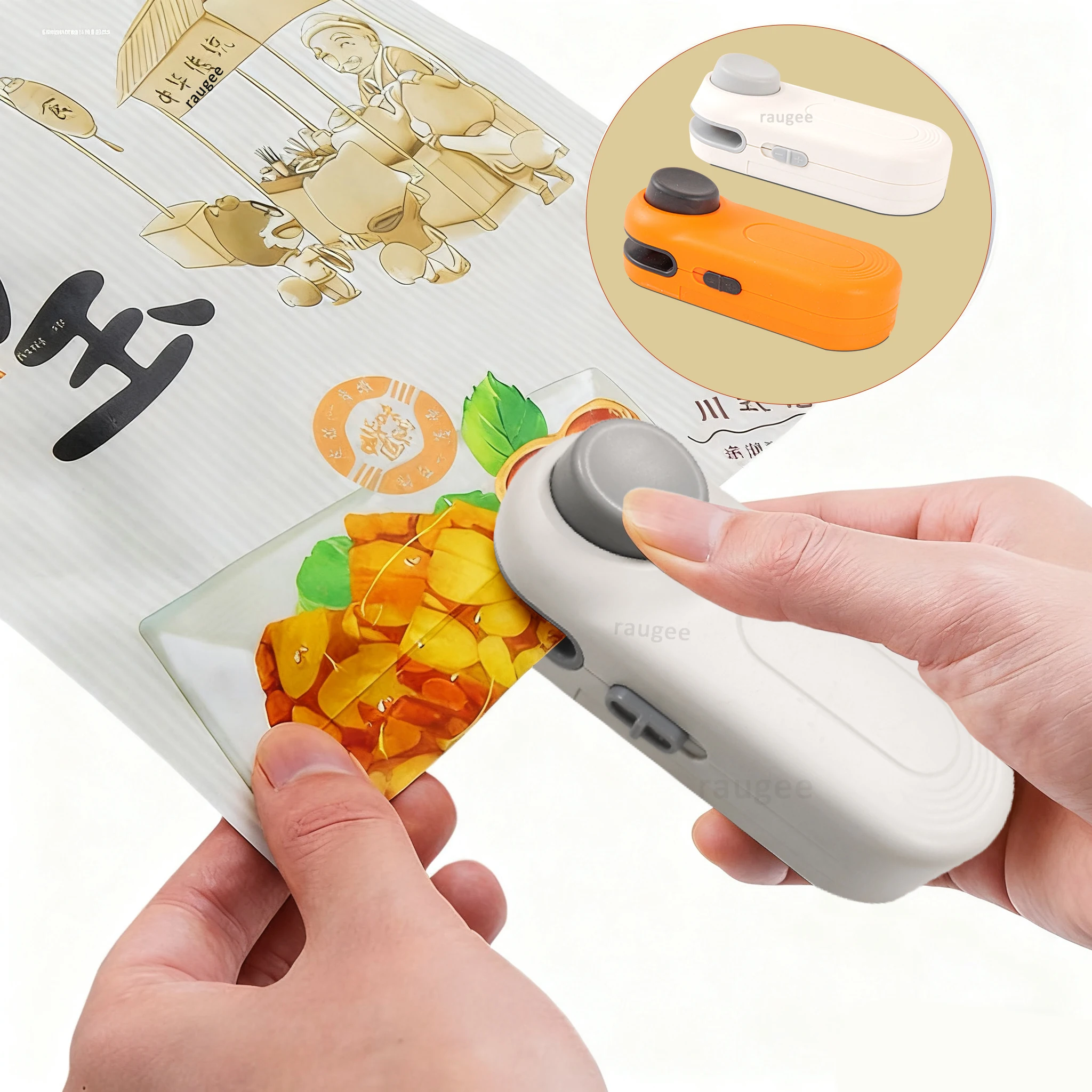 Mini Sealing Machine Heat Bag Sealer Storage Bag Heat Sealer Plastic Package Food Sealer Handheld Food Heat Sealer