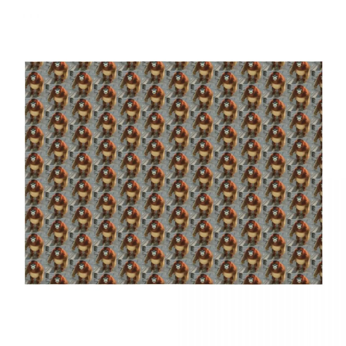 

snub nosed monkey (orange) - monke t meme (sad) Throw Blanket valentine gift ideas Travel Warm Bed linens Blankets