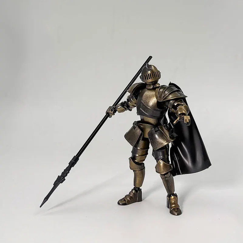 Vintage Doll Medieval Warrior Multi-joint Movable Doll Lucky 13-joint Man Adults Parent-children Games Birthday Toy view 2